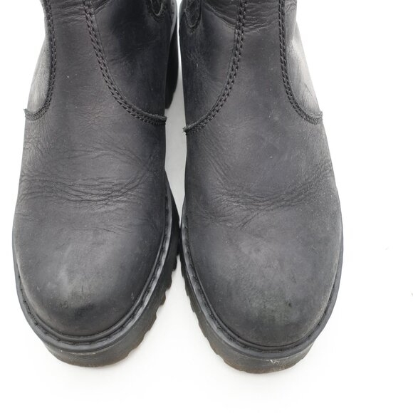 Doc Dr. Martens Rometty FL Faux Fur Lined Chelsea Boots Women's 8 Black Leather - Picture 12 of 12